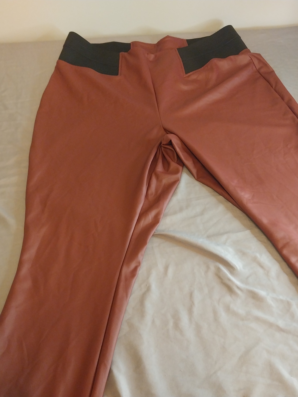 Simply Vera Vera Wang Faux Leather Leggings 1X #204